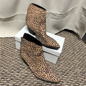 Cheetah Print Low Booties